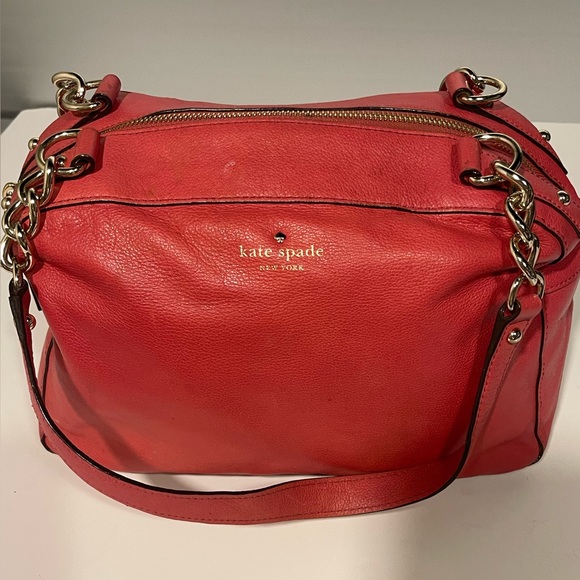 Kate Spade Pink Gold chain Leather purse - Picture 7 of 11